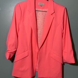Skies are Blue Women's Neon Pink Blazer